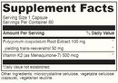 vitamin k2 resveratrol davinci labs supplement facts