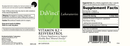 vitamin k2 resveratrol davinci labs label