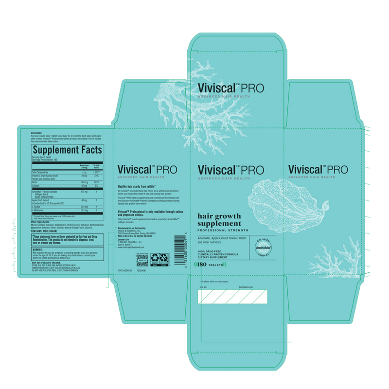 viviscal pro hair health label