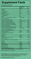 wenatal protein + for him supplement facts
