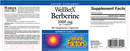 wellbetx berberine 500 mg natural factors label