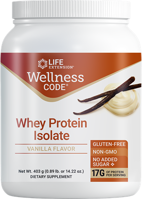 wellness code whey protein isolate (life extension)