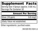 wellness colloidal silver nasal spray source naturals supplement facts