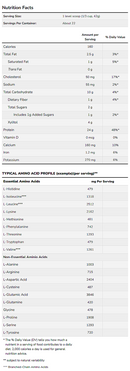 whey protein creamy chocolate (now sports) nutrition facts