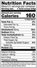 whey protein natural vanilla (now sports) nutrition facts