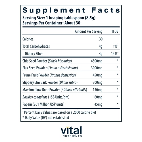 Whole Fiber Fusion Vital Nutrients supplements
