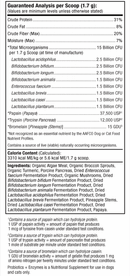 bark & whiskers | probiotics + enzymes dr. mercola supplement facts