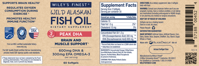 buy wild alaskan fish oil peak dha wiley's finest