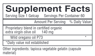Wild Oregano Gelcaps Extra Strength (Physicians Strength) supplement facts