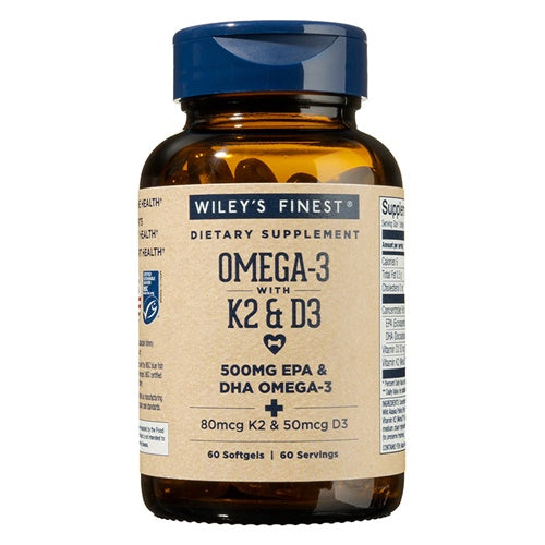 wild alaskan fish oil vitamin k2 + d3 wiley's finest