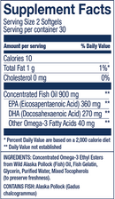 wild alaskan fish oil easy swallow wiley's finest supplement facts