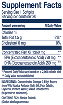 wild alaskan peak epa wiley's finest supplement facts