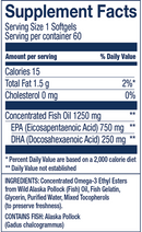 wild alaskan peak epa supplement facts
