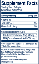 wild alaskan prenatal dha wiley's finest supplement facts