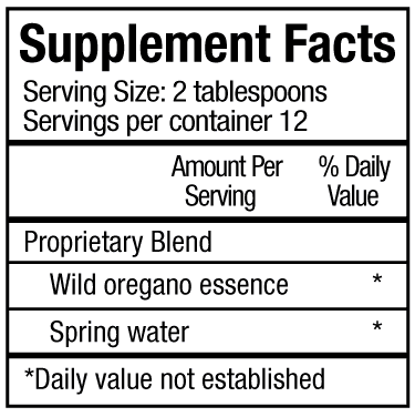 wild oregano essence (physician’s strength) supplement facts