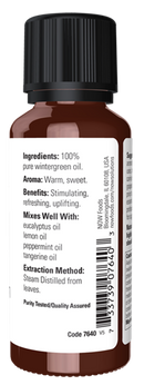 wintergreen oil (now esssential oils)