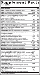 women's advanced multivitamin (new chapter) supplement facts