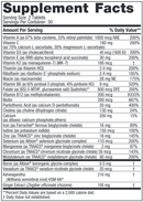 women's multivitamin extra strength (nordic naturals) supplement facts