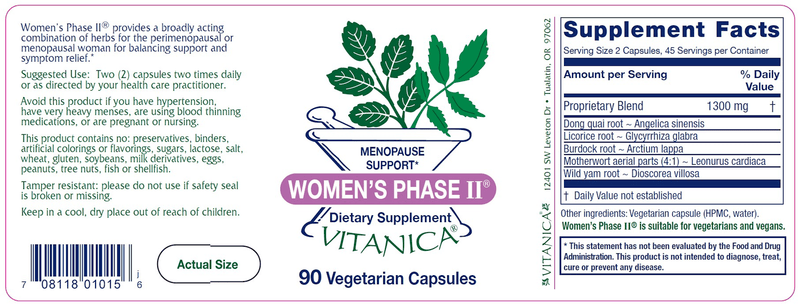 Women's Phase II 90ct Vitanica products