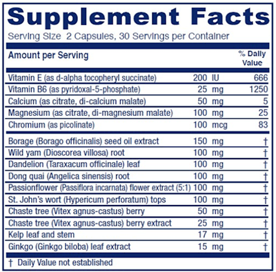 Women's Phase I 60ct Vitanica supplements