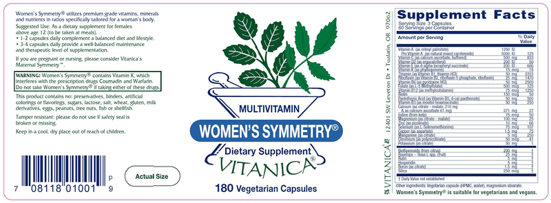 Women's Symmetry 180ct Vitanica products