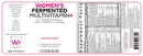 women's fermented multivitamin codeage label