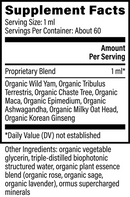 women's hormone balance global healing supplement facts