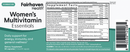 women's multivitamin essentials fairhaven health label