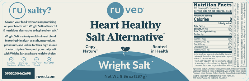 Wright Salt (Ayush Herbs) Label
