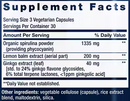x-r shield (life extension) supplement facts
