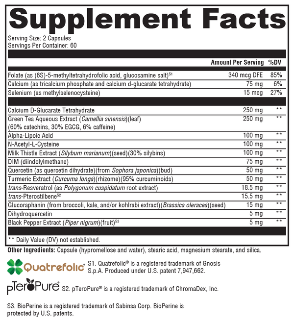 XenoProtX™ Supplement Facts Label