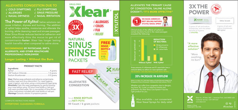 Xlear Sinus Neti Refill Solution (Xlear) Label
