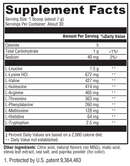 xymobolx lemon (xymogen) supplement facts