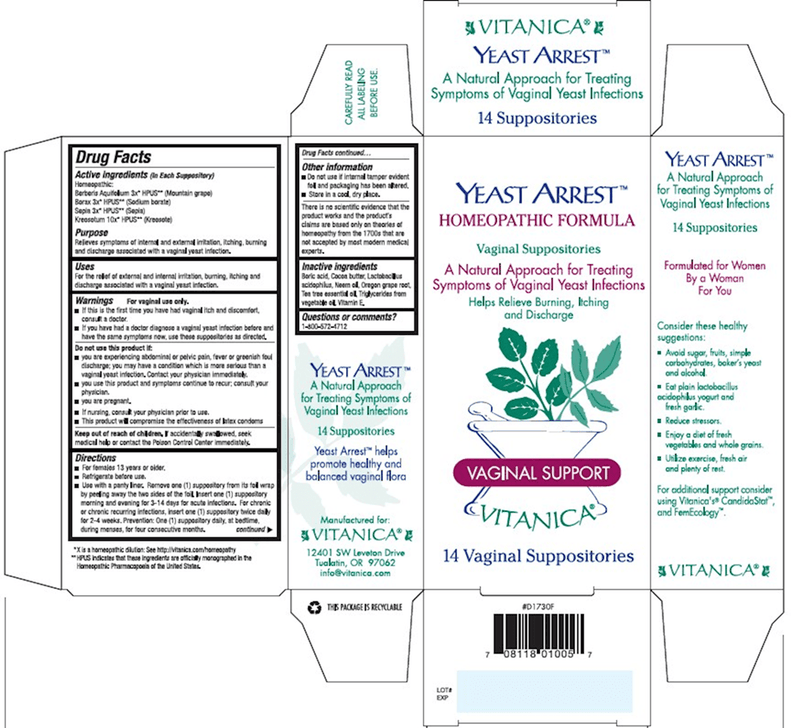Yeast Arrest 14ct Vitanica products