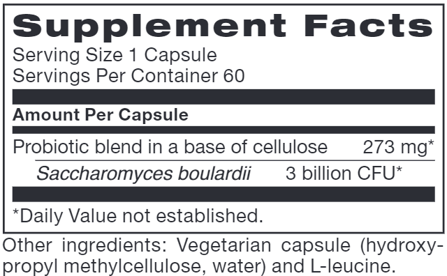 Yeastbiotic Smidge supplement facts
