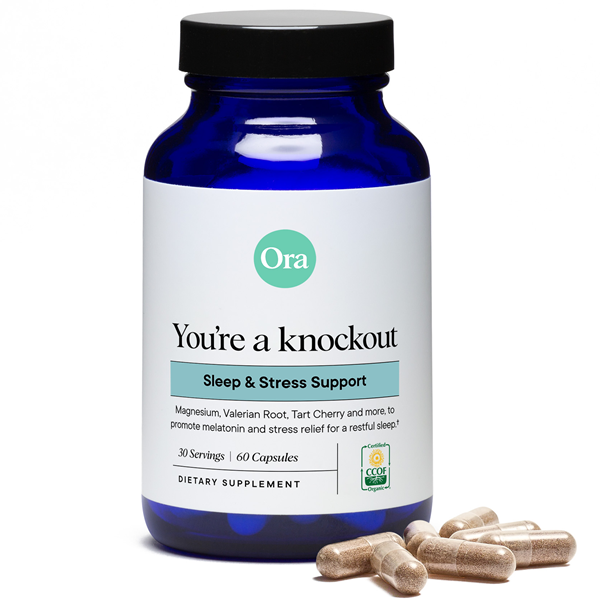 You're A Knockout: Sleep & Stress Support Capsules (Ora Organic)