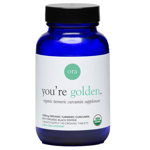 You're Golden: Organic Turmeric Tablets (Ora Organic)