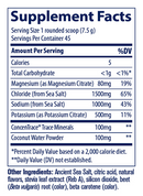 zerolyte electrolytes & coconut water - salty tropical (trace minerals research) supplement facts