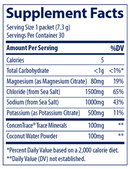 zerolyte - salty mango (trace minerals research) supplement facts
