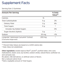 zero sugar curcumin gummies (nordic naturals) supplement facts