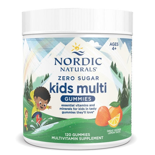 zero sugar kids multi gummies orange lemon (nordic naturals)