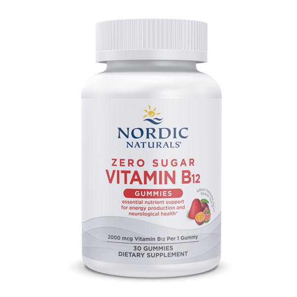 zero sugar vitamin b12 gummies (nordic naturals)