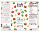 zesty italian salad dressing foods alive label