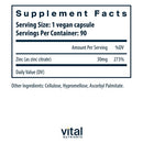 zinc citrate 30 mg vital nutrients supplement facts