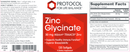 zinc glycinate (protocol for life balance) label