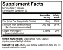 zinc plus selenium dr. mercola supplement facts