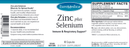 zinc plus selenium euromedica label