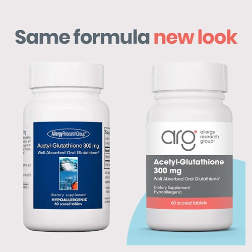 Allergy Research Group, Acetyl-Glutathione 300 Mg, 60 Tablets