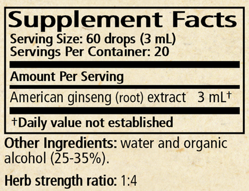 american ginseng wise woman herbals supplement facts