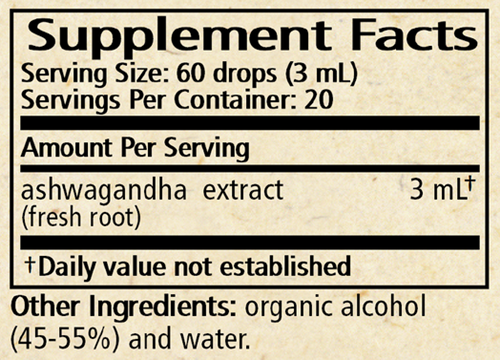 ashwagandha wise woman herbals supplement facts